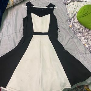 Black and white dress